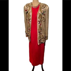 Razzle Dazzle Embellished Gold Jacket